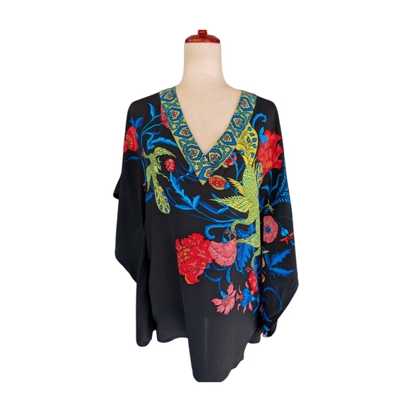 Tibi Tops - Stunning TIBI‎ Silk Floral Kimono/Kaftan Blouse Size XS